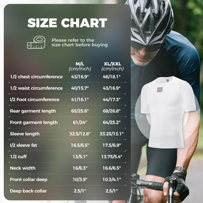 ROCKBROS Men's Cycling Jersey Mesh Short Sleeve