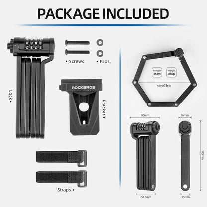 Folding Bike Lock with Password