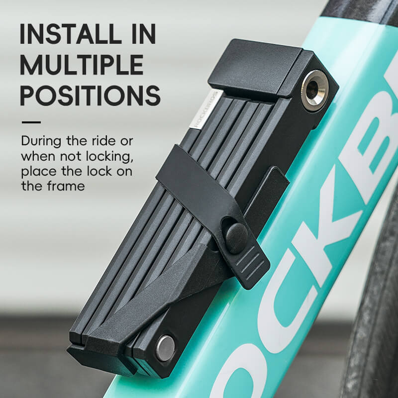 ROCKBROS Folding Bike Lock Key Type Anti-Theft Bicycle Lock