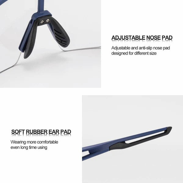 Half Frame Photochromic Cycling Sunglasses