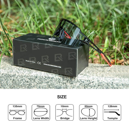 Half Frame Photochromic Sunglasses