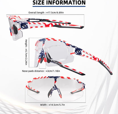 Half Frame Photochromic Sunglasses