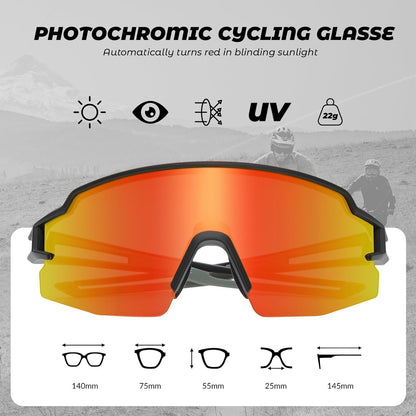 Half Frame Photochromic Sunglasses