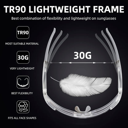 Half Frame Photochromic Sunglasses