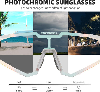 Half Frame Photochromic Sunglasses