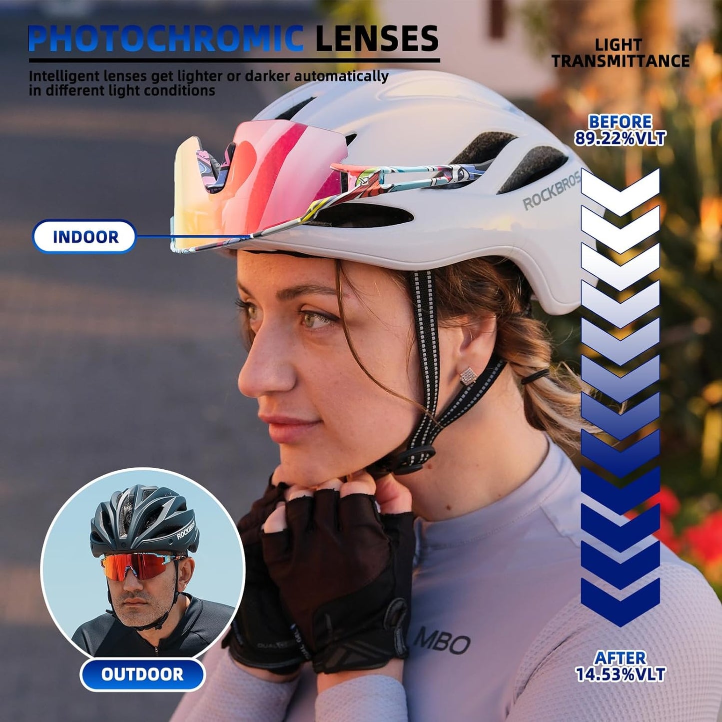 Half Frame Photochromic Sunglasses