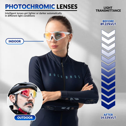 Half Frame Photochromic Sunglasses