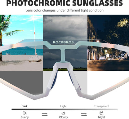 Half Frame Photochromic Sunglasses