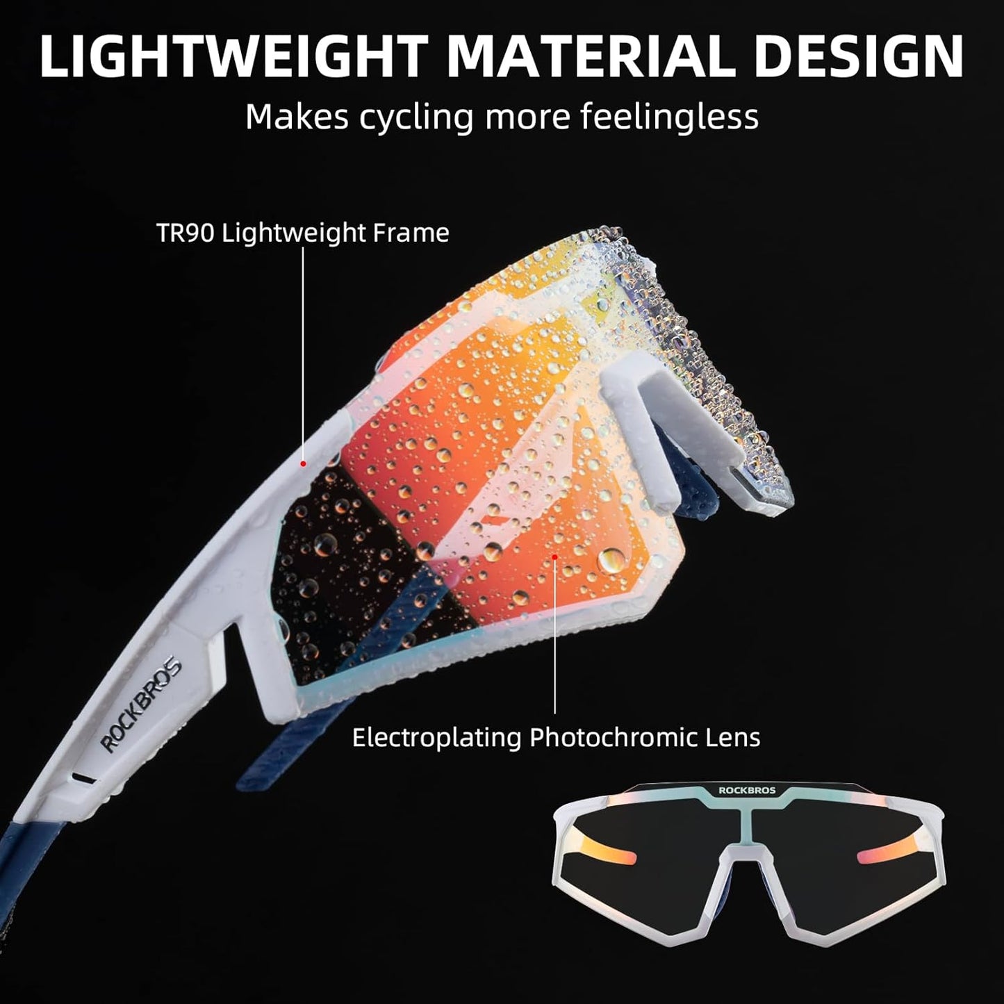 Half Frame Photochromic Sunglasses