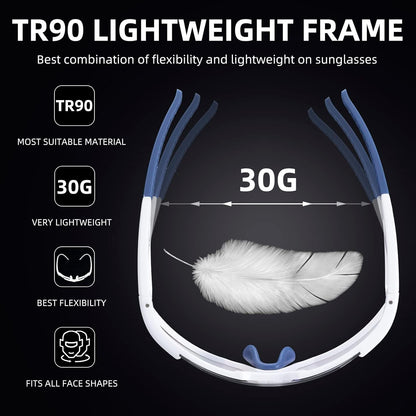 Half Frame Photochromic Sunglasses