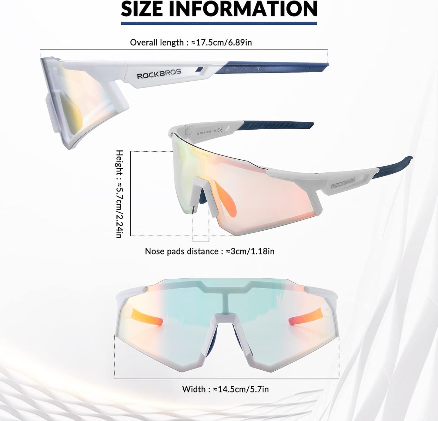 Half Frame Photochromic Sunglasses