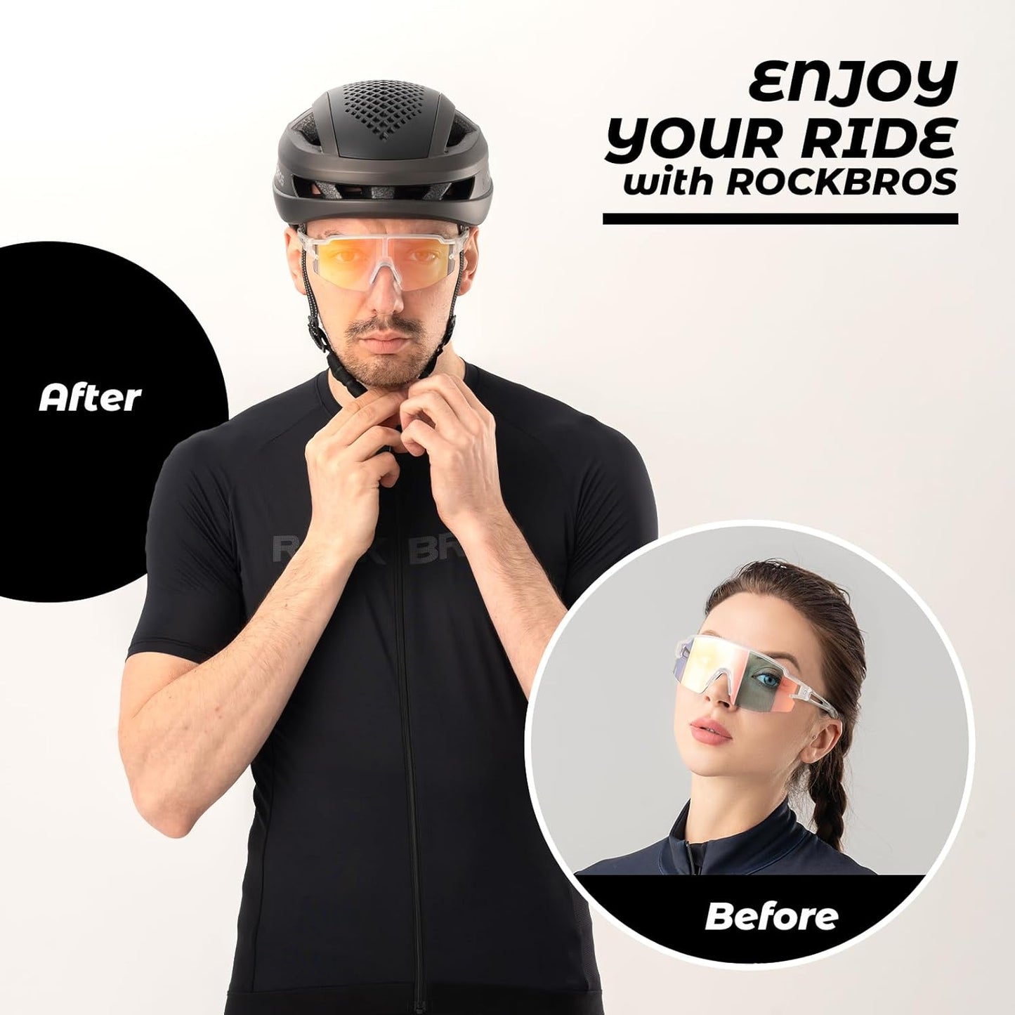 Half Frame Photochromic Sunglasses