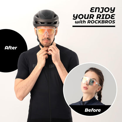 Half Frame Photochromic Sunglasses