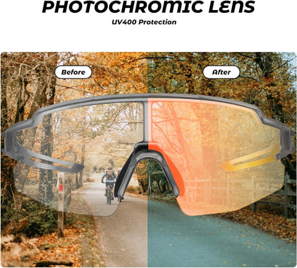 Half Frame Photochromic Sunglasses