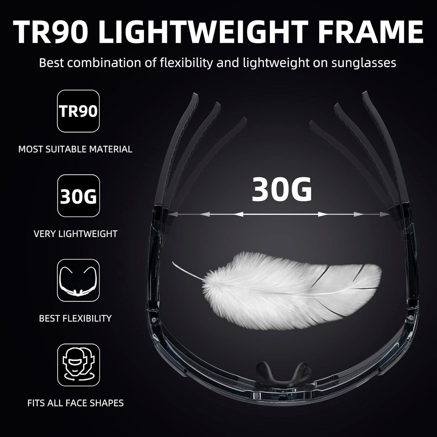 Half Frame Photochromic Sunglasses