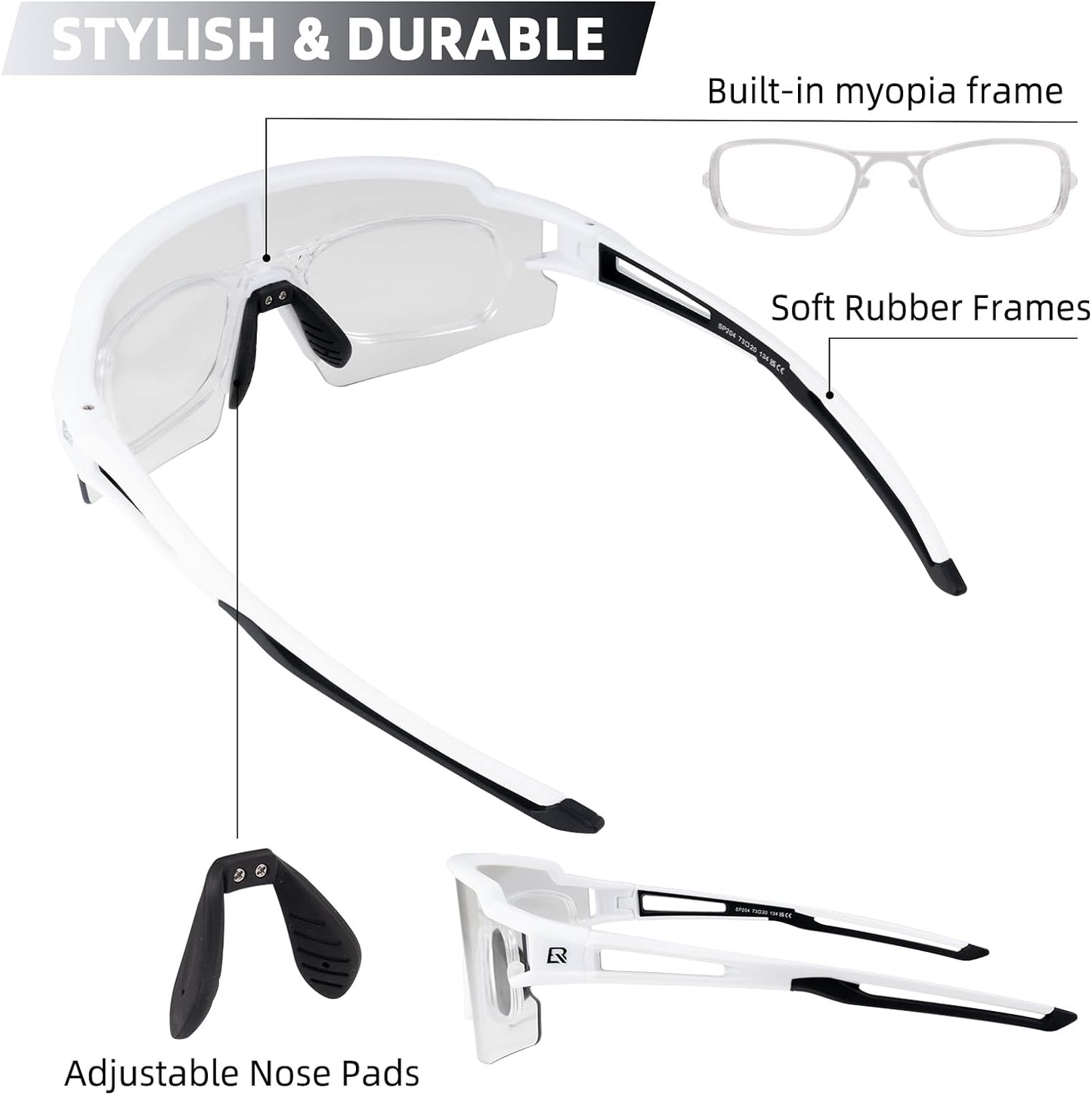 Half Frame Photochromic Sunglasses