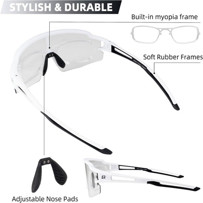 Half Frame Photochromic Sunglasses