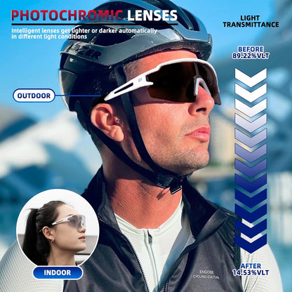Half Frame Photochromic Sunglasses
