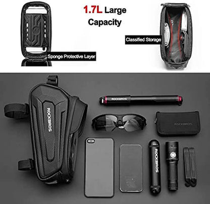 Hard-Shell Bike Top Tube Phone Bag