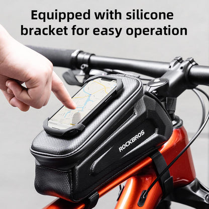Hard-Shell Top Tube Bike Phone Bag
