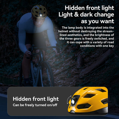 Steering Remote Smart Riding Helmet with Bike Headlight and Tail Light GlowGuard - Triathlete Store