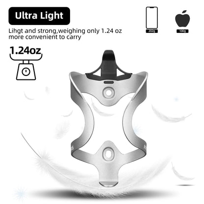 ROCKBROS Lightweight Alloy Bike Water Bottle Holder for Road  Mountain Bikes