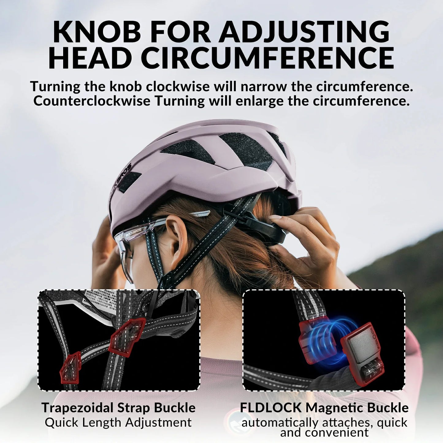 ROCKBROS LK-11 Cycling Helmet Integrated Adjustable Shockproof MTB Road Unisex