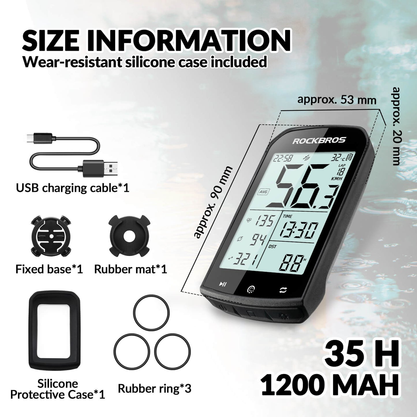 ROCKBROS M1 Smart Bike GPS Computer