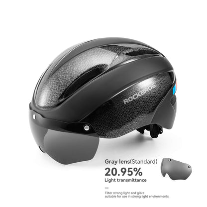 Trussier Magnetic Goggles Bike Helmet