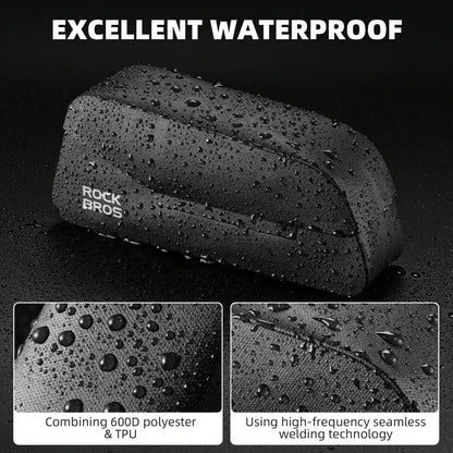 ROCKBROS Magnetic 100% Waterproof Bike Top Tube Frame Bag 0.6L/0.9L