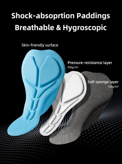 Men's 3D Padded Cycling Underwear Liner Shorts