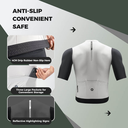 Men's Breathable Short-Sleeve Cycling Jersey