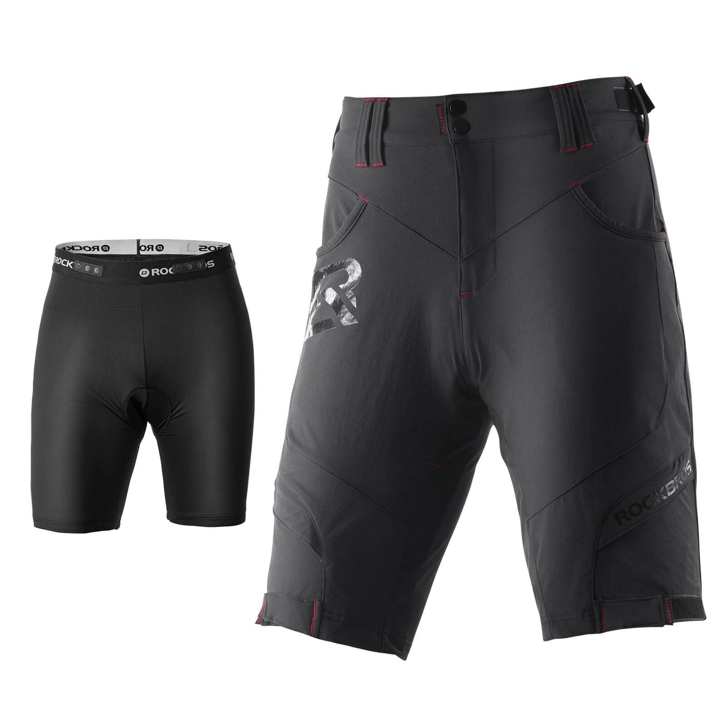 ROCKBROS Men's Cycling Shorts 4D Padded Compression Shorts