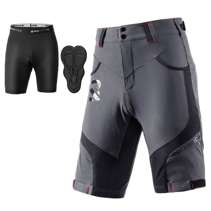 Men's MTB Shorts with Detachable 4D Padded Liner