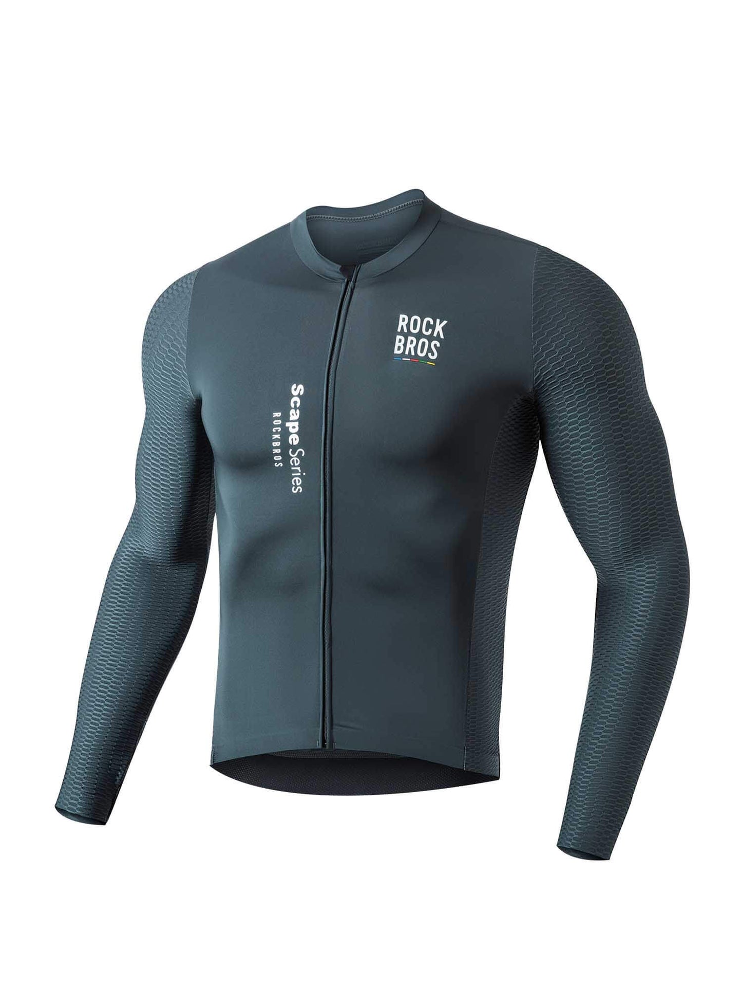 Men's ROAD-TO-SKY Quick-Dry Long-Sleeve Cycling Jersey