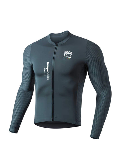 Men's ROAD-TO-SKY Quick-Dry Long-Sleeve Cycling Jersey