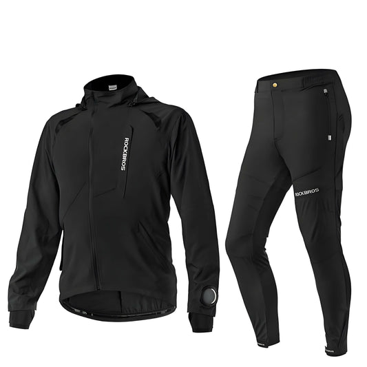 ROCKBROS Men's Softshell Jacket & Pants Breathable Cycling Suit