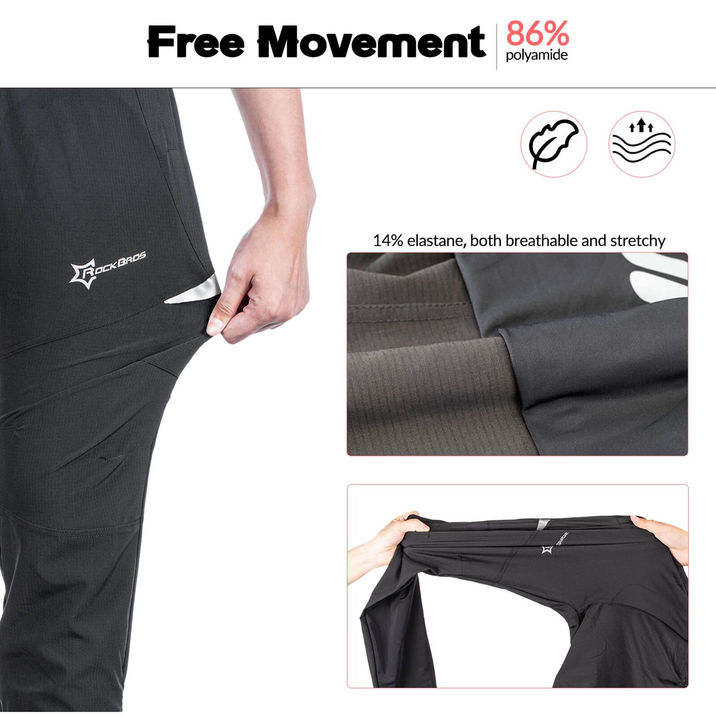 Men’s Breathable Cycling Pants High Stretch