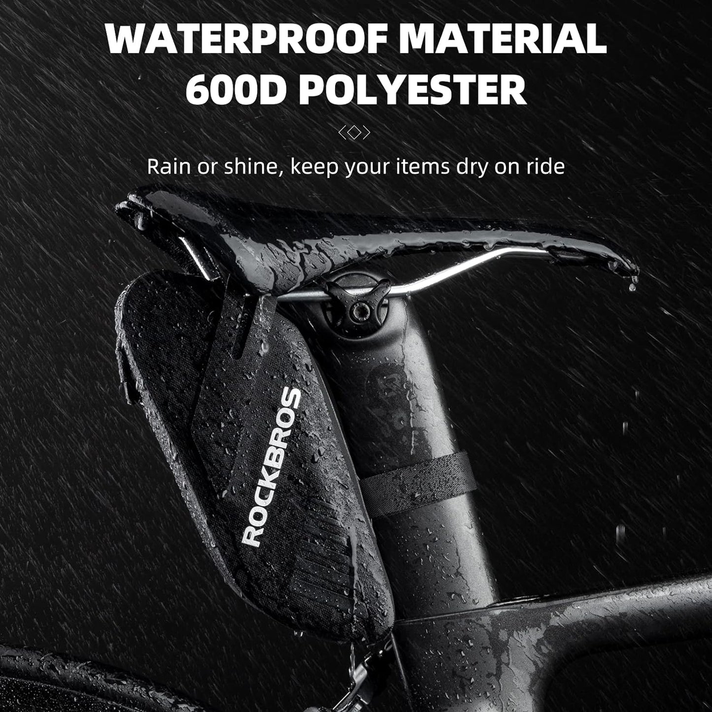 ROCKBROS Bike Saddle Bag Waterproof 0.6L Mini