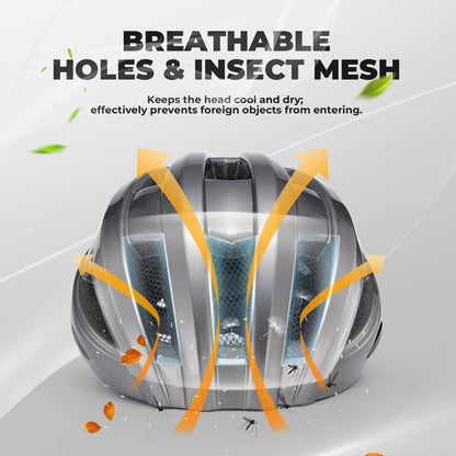 Hill Bike Helmet With Rear Light