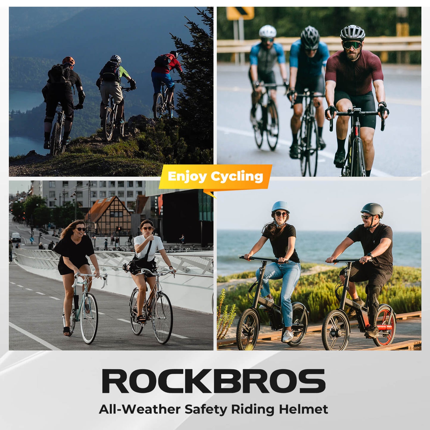 Hill Bike Helmet With Rear Light