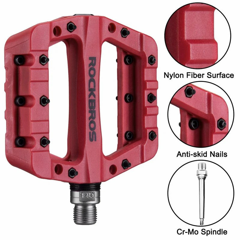 High-Speed Bearing Nylon Bike Pedals