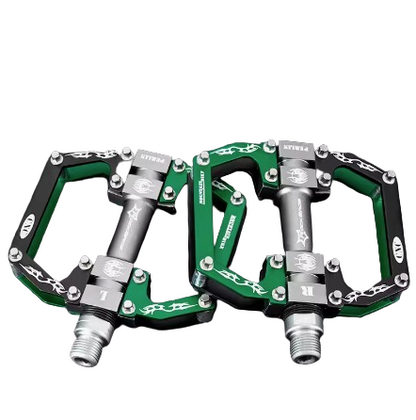 ROCKBROS Bicycle Pedals Flat Pedals, Aluminum Alloy Platform Anti-Slip Bearing Seal 9/16" Set of 2