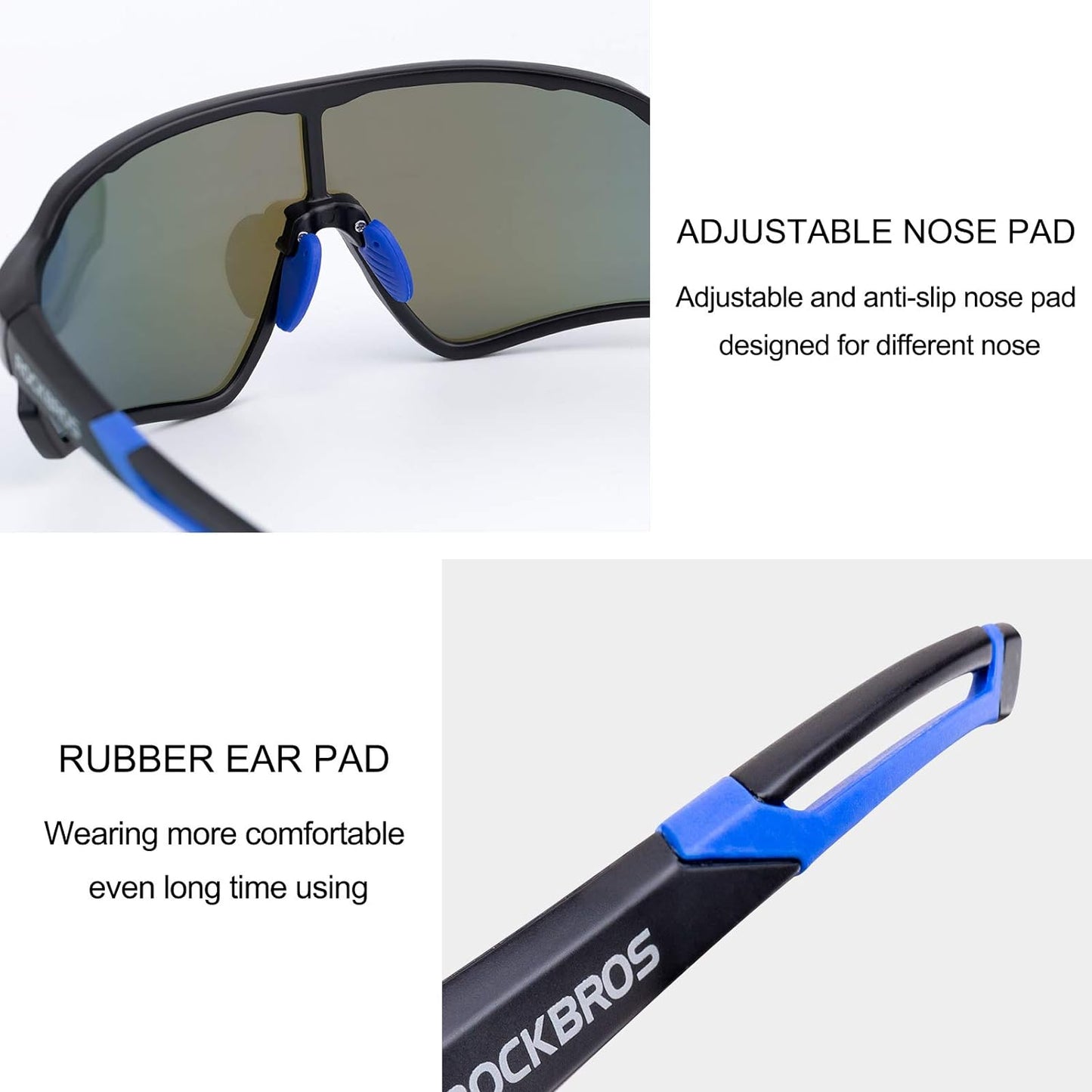 ROCKBROS Polarized Sunglasses UV Protection for Women Men Cycling