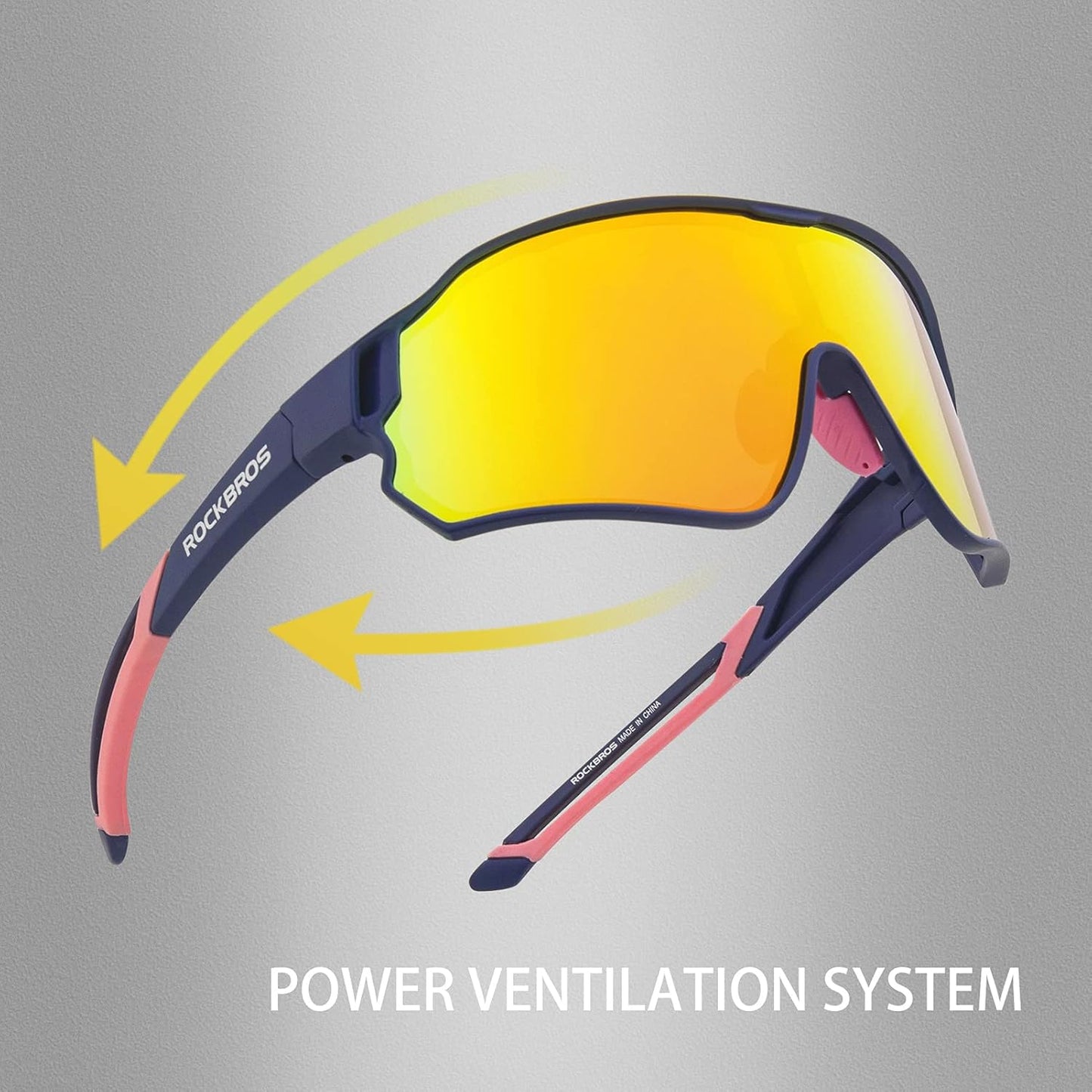 ROCKBROS Polarized Sunglasses UV Protection for Women Men Cycling