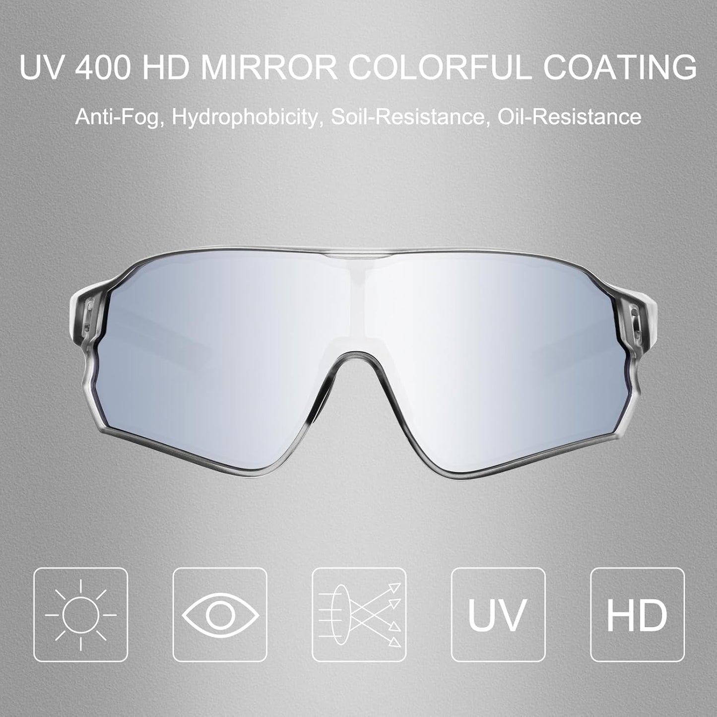 ROCKBROS Polarized Sunglasses UV Protection for Women Men Cycling