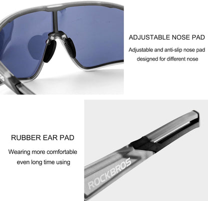 ROCKBROS Polarized Sunglasses UV Protection for Women Men Cycling