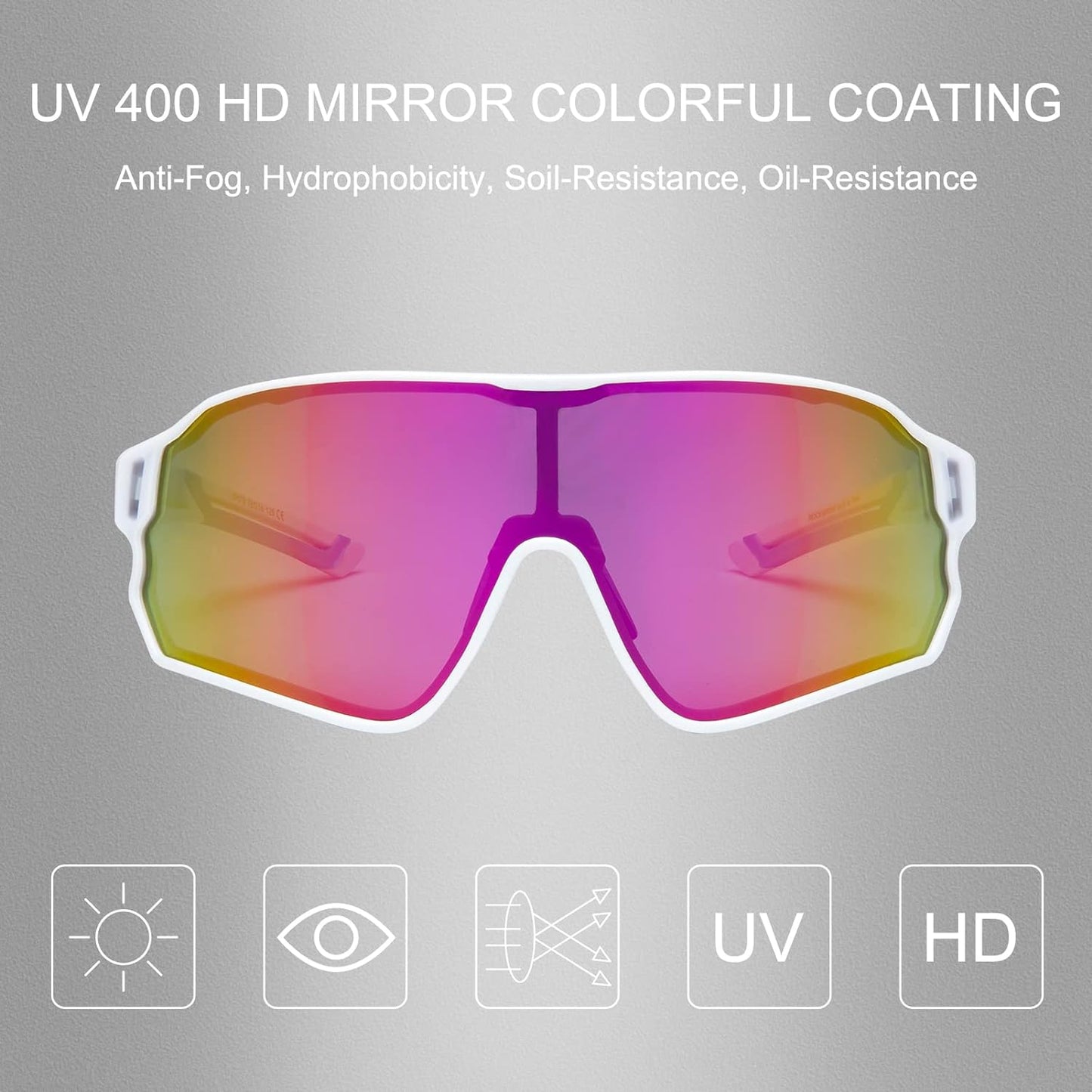 ROCKBROS Polarized Sunglasses UV Protection for Women Men Cycling