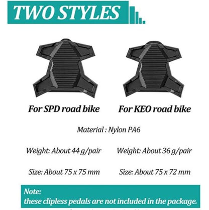 ROCKBROS PP20 cykelpedaladapter SPD-SL/KEO Sort 1 par