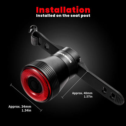 Q5 Smart Bike Tail Light with Brake Sensor